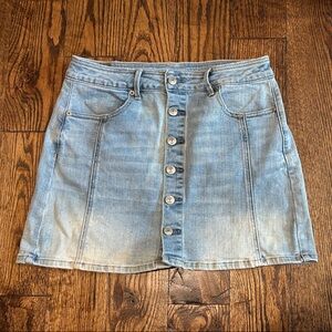 American Eagle Outfitters Light Blue Denim Mini Skirt
